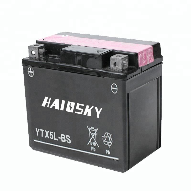 Haissky высокое качество YTX5L-BS для YAMAHA сухозаряженный mf аккумулятор для мотоцикла 12v 5ah