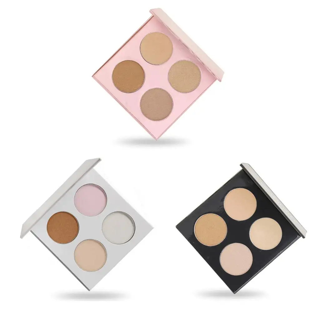 Custom your brand Face highlighter makeup palette cosmetics private label