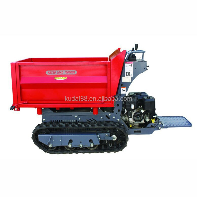 Высокая производительность KD1000 all terrain высокое шасси мини-самосвал