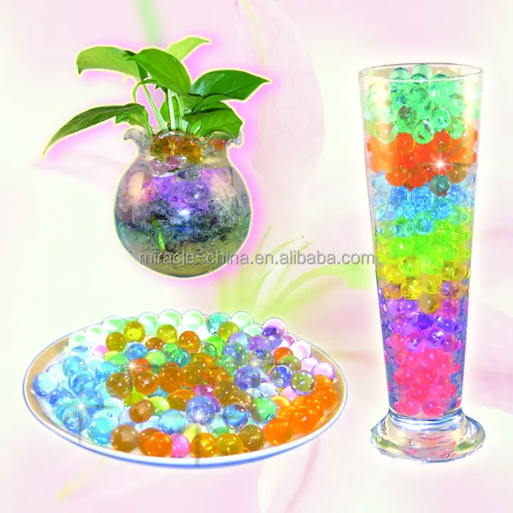 Multi colour crystal soil for orchids water beads manufacturers