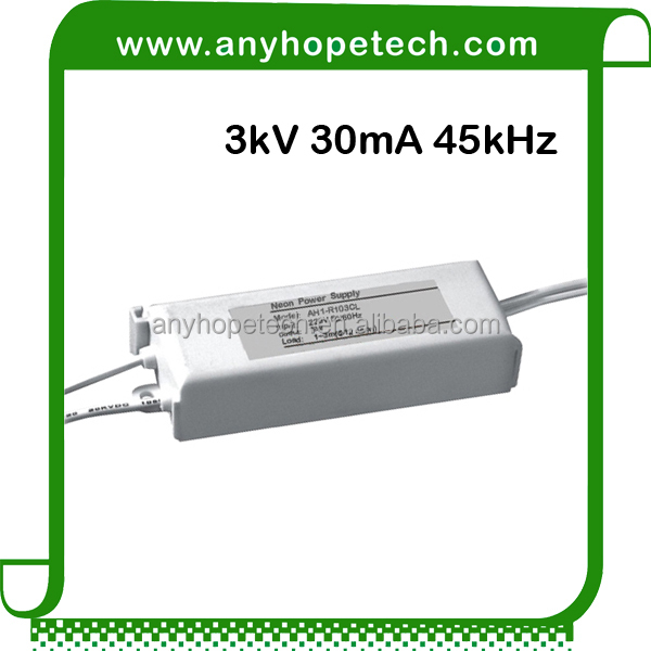 Выход 3kV 30mA 45 кГц неоновые питания трансформатора