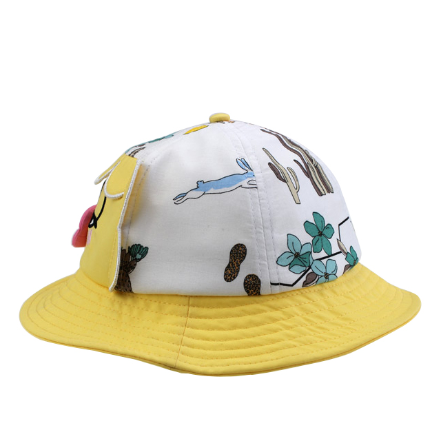 Custom Summer Baby Printed Bucket Hat Funny Kiss Fish Kid Cap