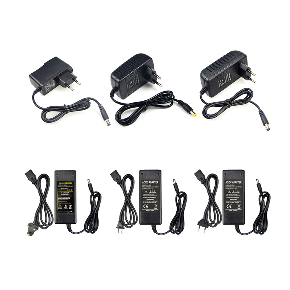 Адаптер питания 1A 2A 3A 4A 5A 6A 110V 220V ЕС вилка 12V 3A 36 Вт светодиодный адаптер питания с блоком питания постоянного тока разъем