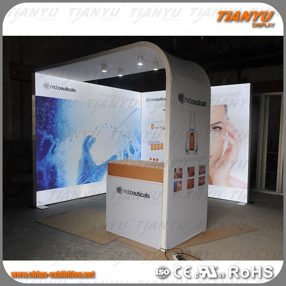 2019 hot sale portable and easy handle product customized M series exhibition booth for trade show or advertising
