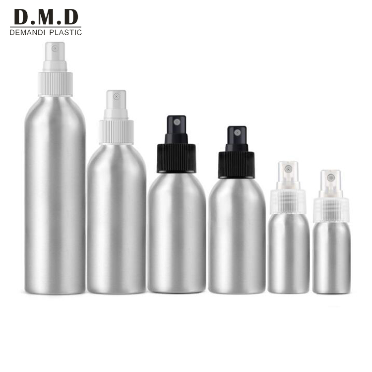 30ml 50ml 100ml 150ml 200ml 250ml empty aluminum metal sprayer pump bottle