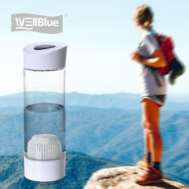 Wellblue 550 мл наружная портативная бутылка для воды с щелочным фильтром