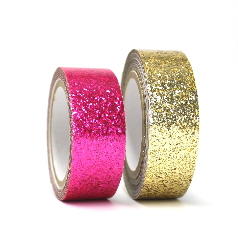 Glitter Ribbon masking tape fancy for Christmas Decoration