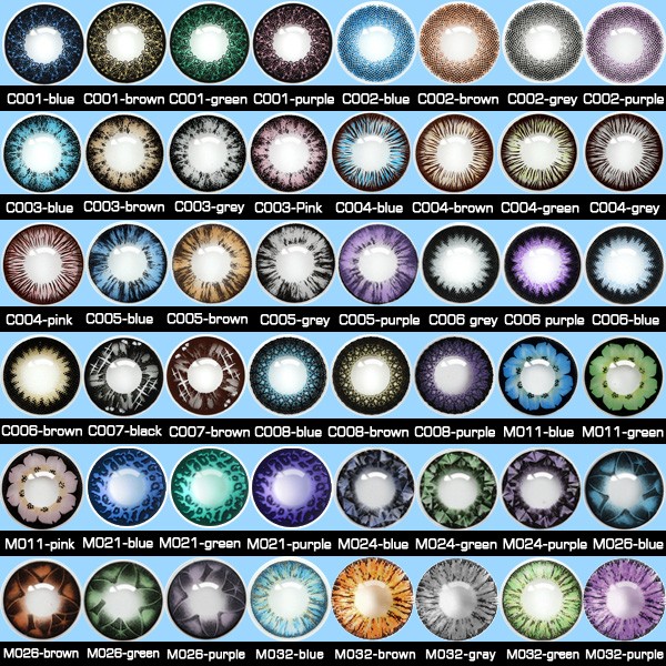 Контактные линзы dream color $1 цвет, контакты оптом