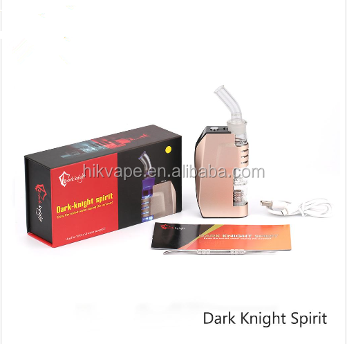 JomoTech восковой испаритель Dark Knight Spirit вейп мод керамическая камера светодиодная температура 1800 мАч перезаряжаемое стекло вейп мод