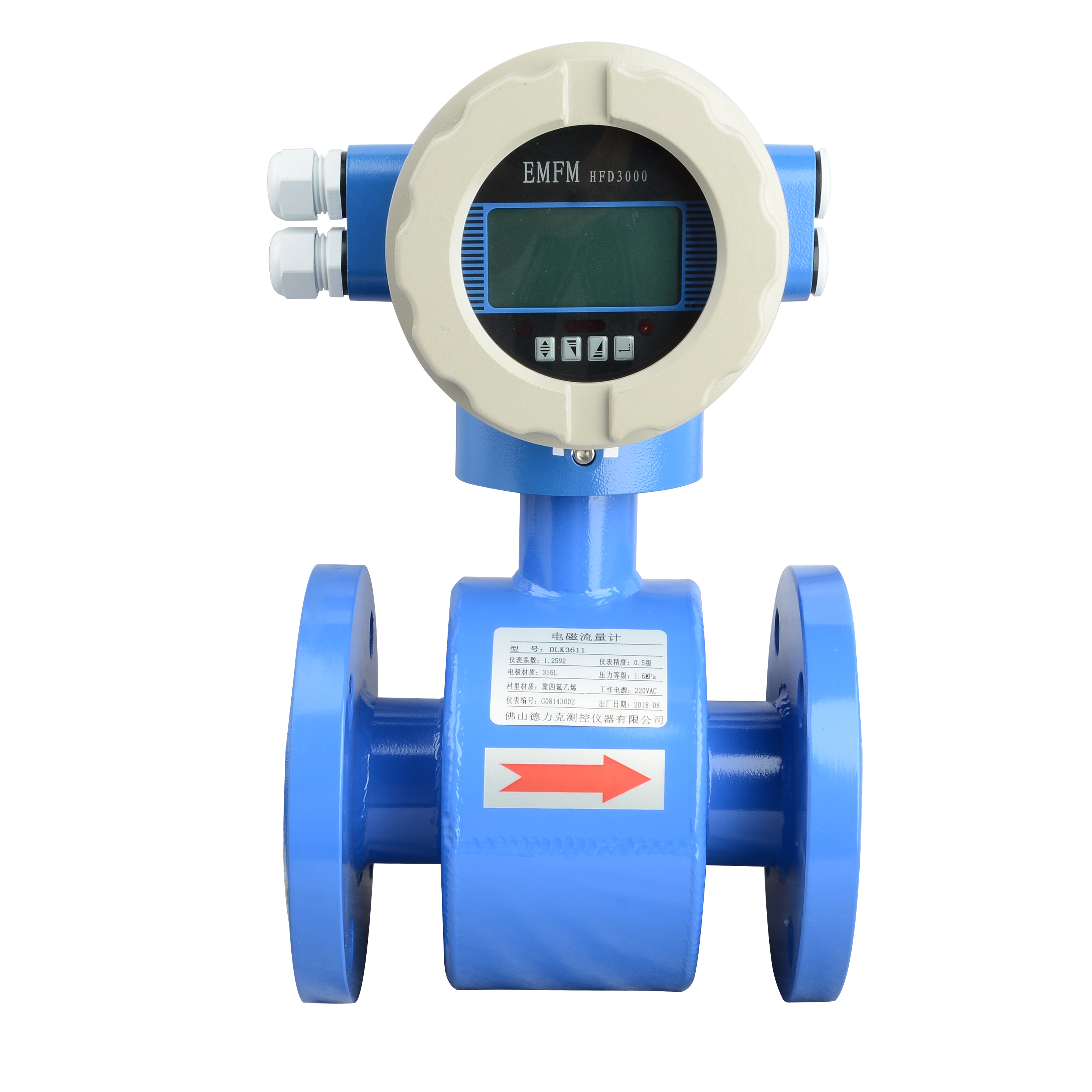 Yezon PL111 DN50 DN80 DN100 прецизионный высокостабильный хороший фланцевый монтажный газовый жидкий электромагнитный расходомер