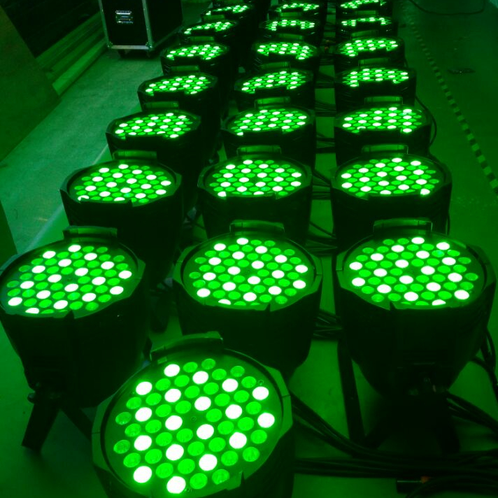 Par Can 64 освещения 54x3w RGBW Led Par Can освещение для дискотеки Dj Дискотека вечеринка для продажи высокая мощность светодиодный сценический/для событий/Вечеринки/свадьбы 10000
