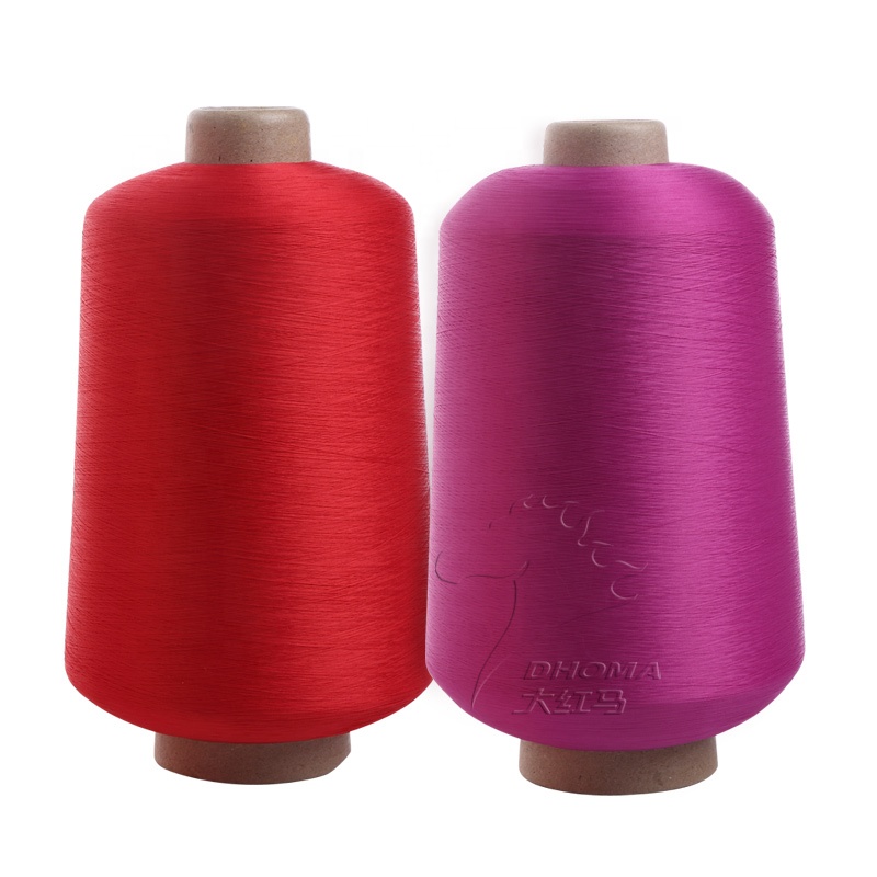 high color fastness Polyester Recycled weft yarn 50D semil dull