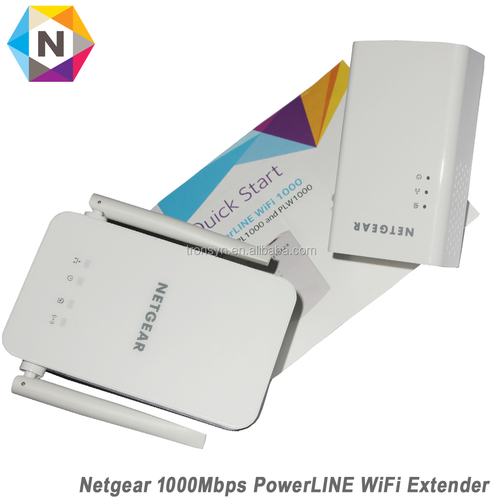 Netgear PowerLINE PLW1000 1000 мбит мост 802.11B/G/N/AC расширитель wi-fi ретранслятор