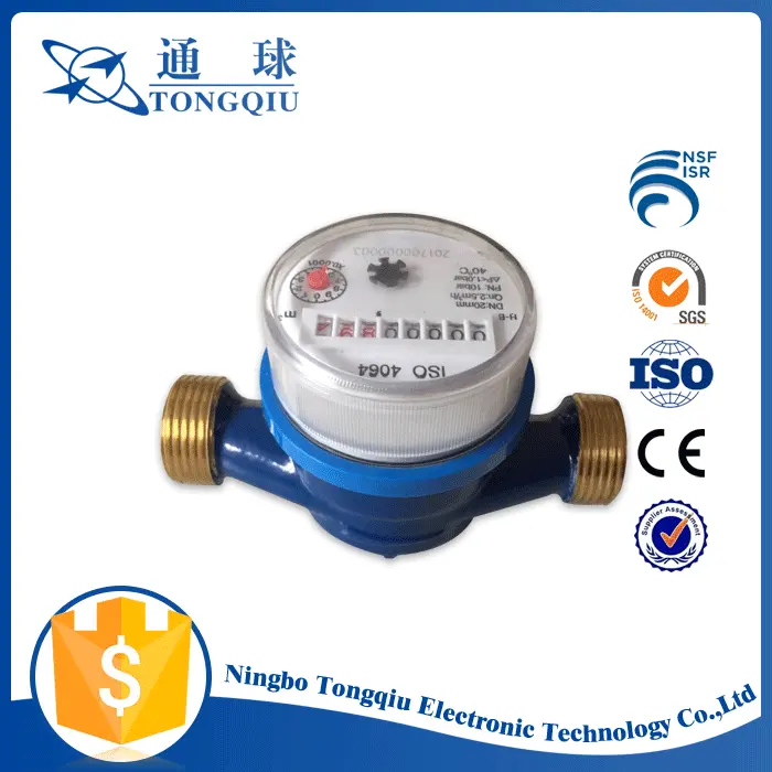 Brass Water Meter Manufacturer High Quality Great Material Brass Body Single Jet 20mm Water Meter