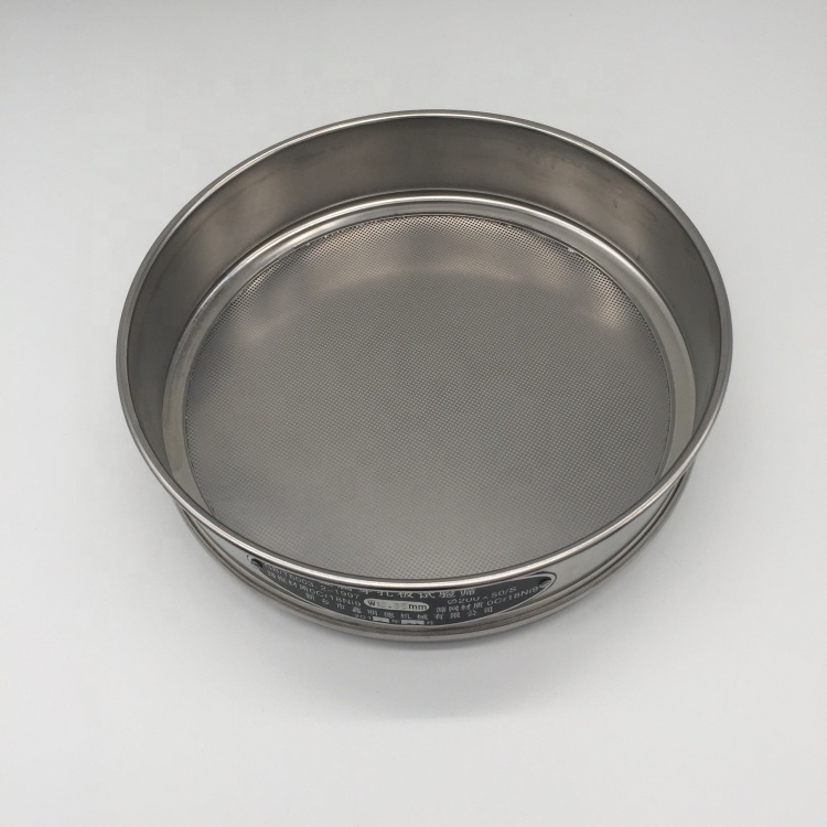 Lab test sieve 60 63 65 micron stainless steel test sieve