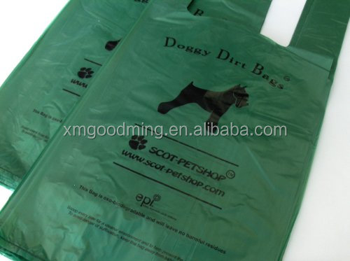 Pet отходов сумка / пнд пластиковые Pet отходов сумка в рулоне / биоразлагаемые кормы собаки сумка