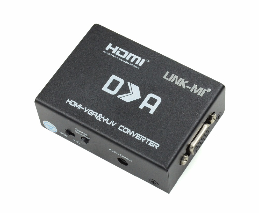 Преобразователь компонентов 1080p HDMI в VGA, преобразователь с HDMI входом на выход RGBhv/YPbPr/YCbCr