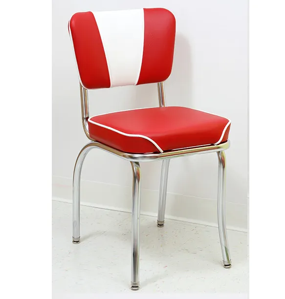 V Back Diner Chair Classic Vinyl Retro American diner restaurant furniture