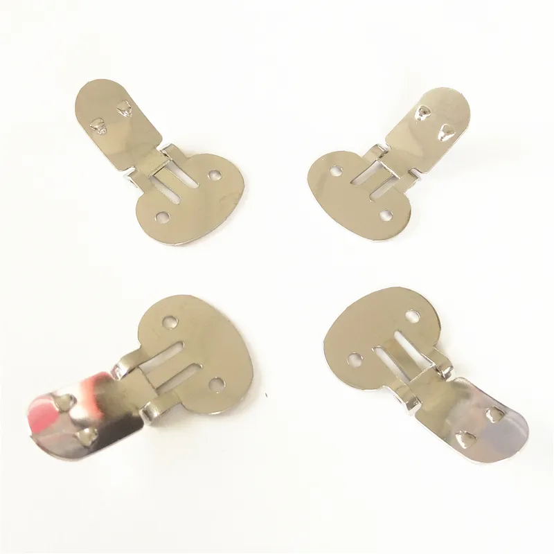 Stainless steel shoe clips removable jewelry decorated metal shoe clips style L detachable flexible shoes accessory