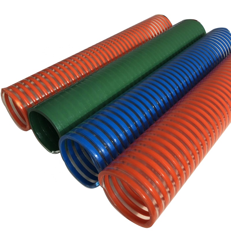 High Pressure Pvc Vacuum Suction Water Hose Corrugated Flexible Reinforced Plastic Pipe