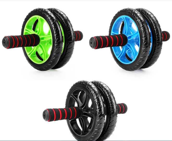 Ab Roller Dual Wheel-упражнения для домашнего тренажерного зала-оборудование для фитнеса и аксессуары