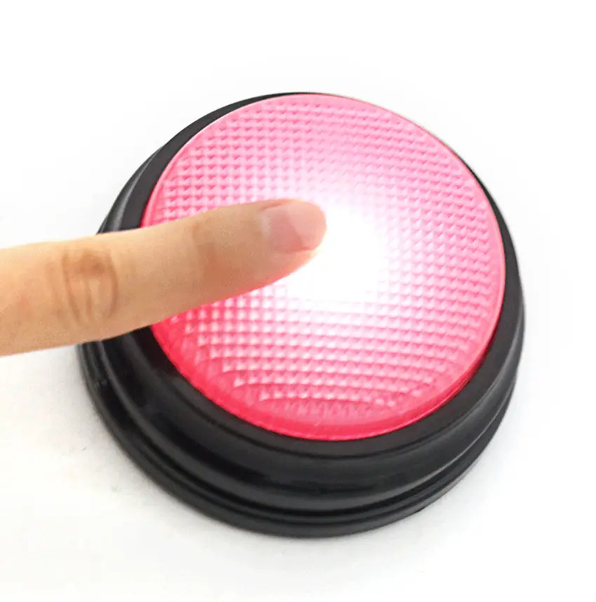Free shipping Answering Toy recordable talking buttons Led Light 30s Recording Sound Button