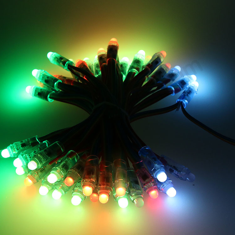 12 мм круглая светодиодная уличная гирлянда DMX rgb 50 шт./цепь для освещения loard/ sign
