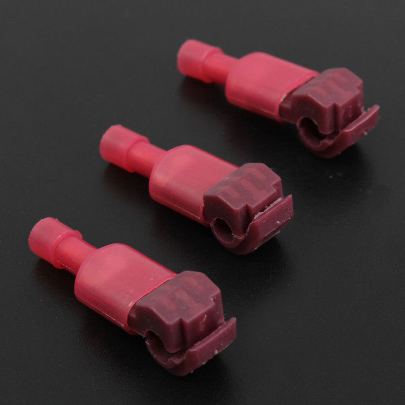 Красный 22-18AWG T-Tap быстроразъемные соединители для проводов, набор электрических обжимных клемм