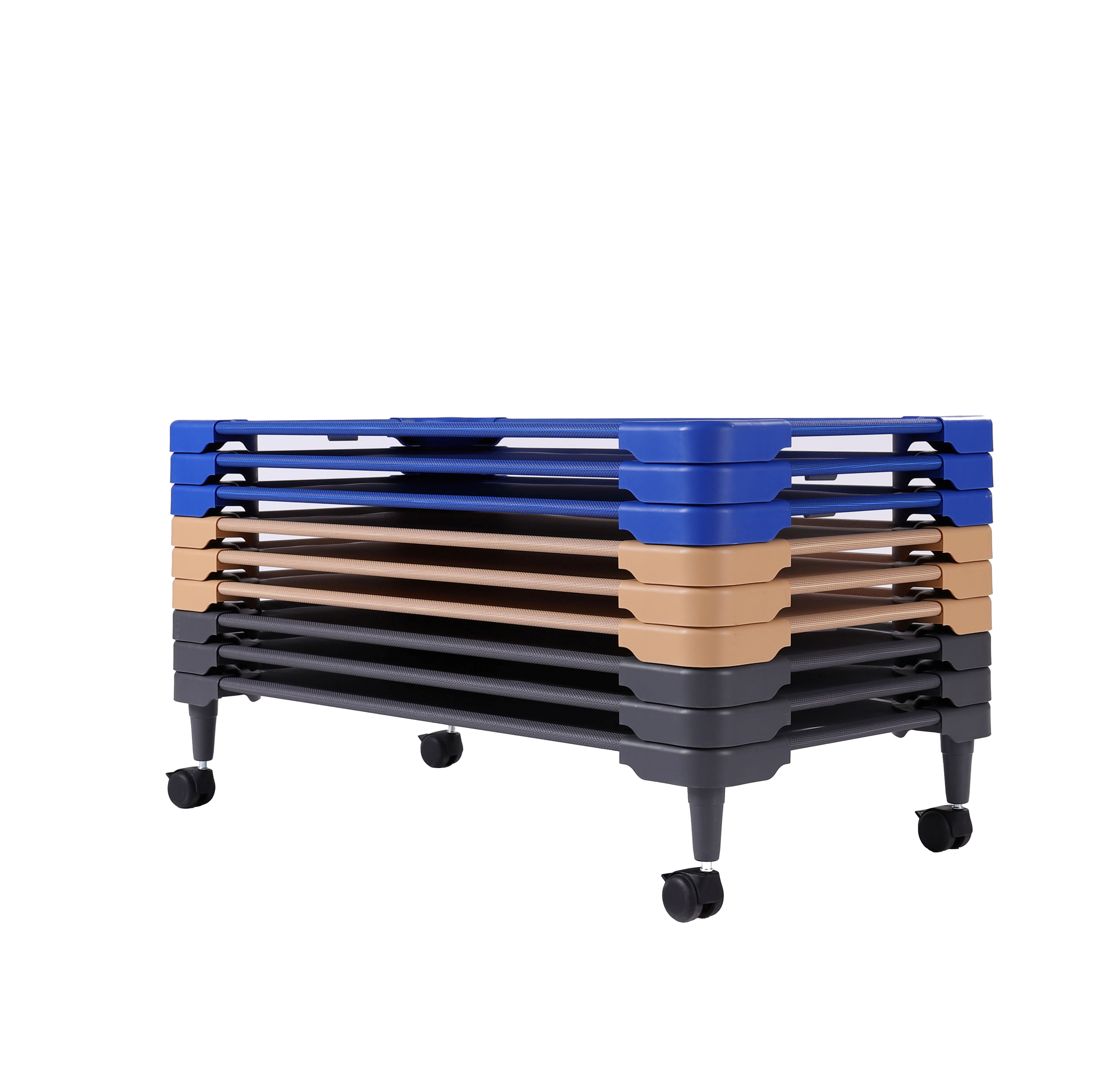 Best Price Sleeping Kids Bed, Stackable Crib Cot, Easy to Assemble Children's Bed lit pour ecole maternelle
