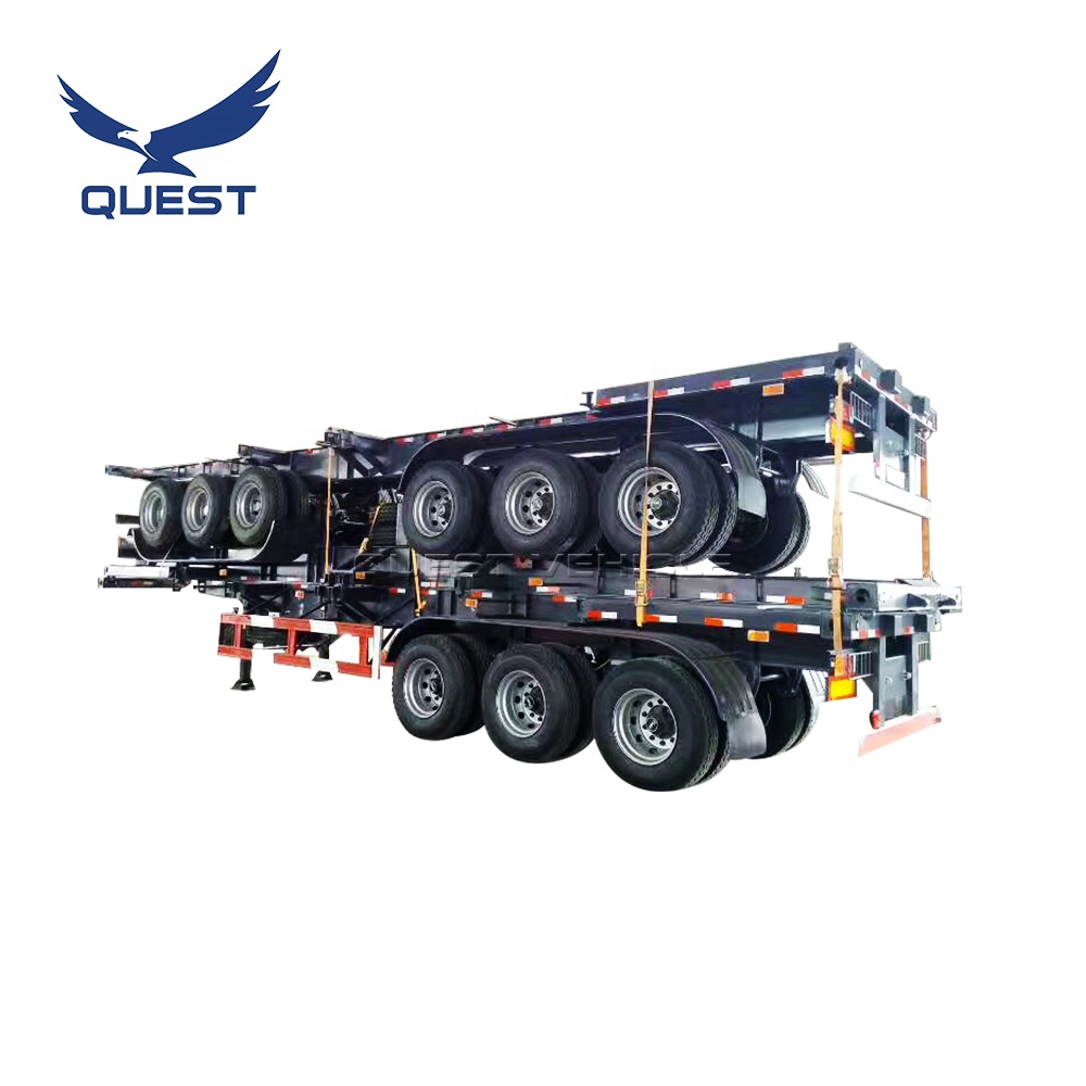 40-50 Tons 40ft Skeletal Chassis Shipping Container Delivery Semi truck Trailer price
