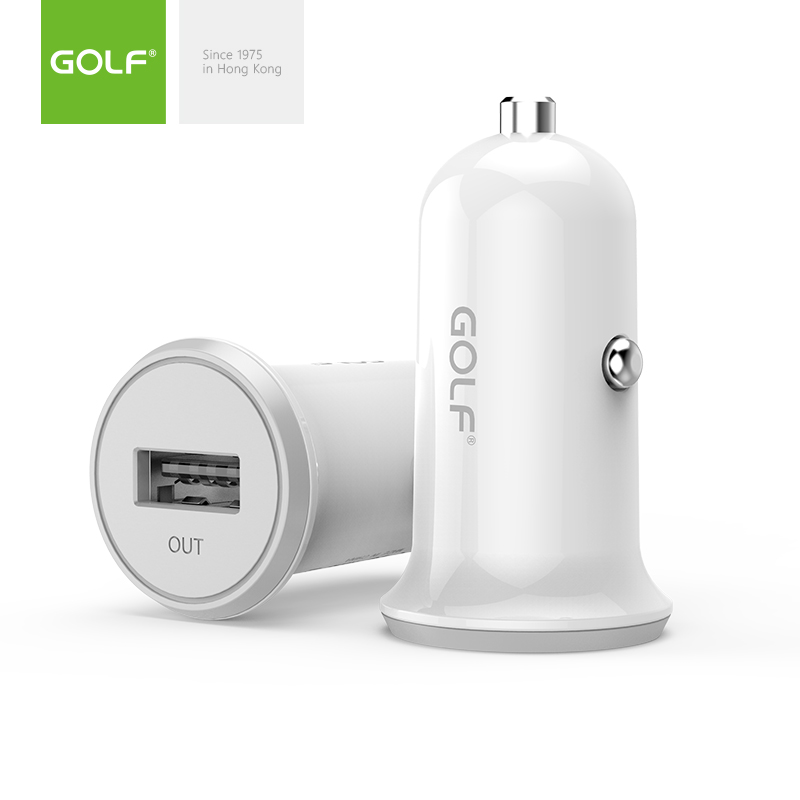 GOLF Cheap Single USB 1.0A Promotional Gift Car Charger