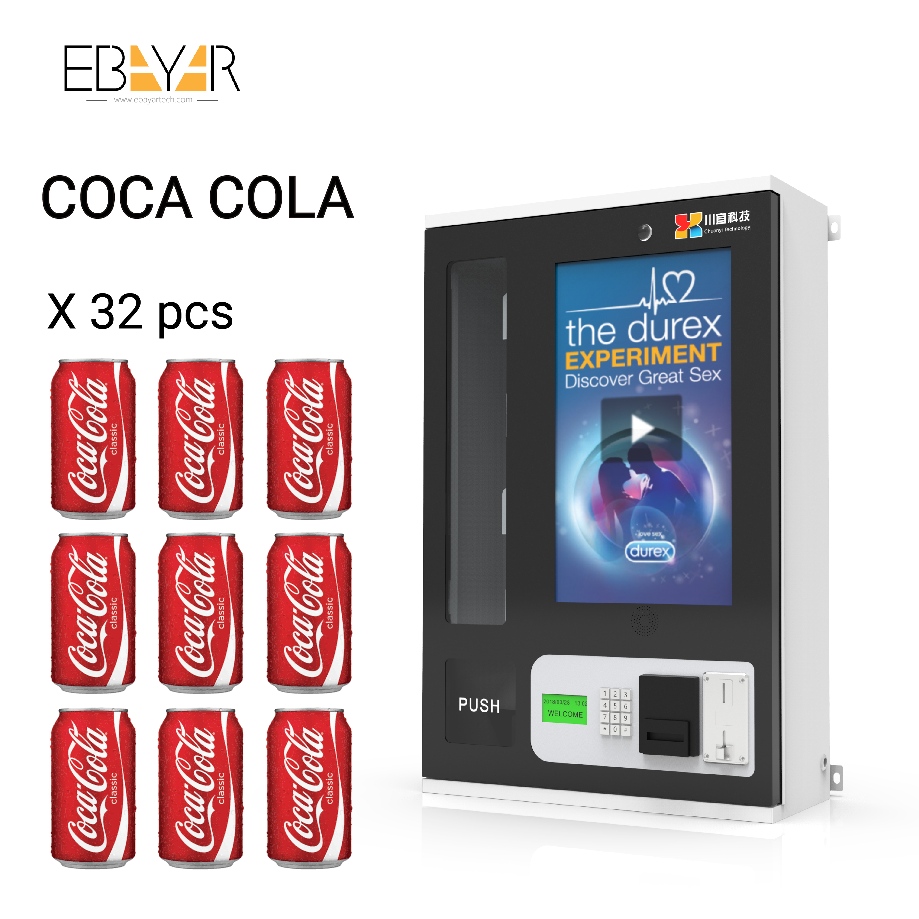 Mini Automatic Self-service 24Hours Vending Machine with Card Reader