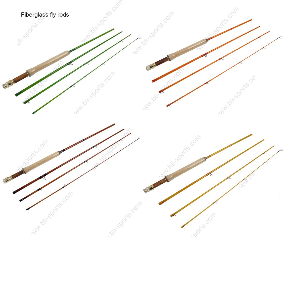 2017 RRS Fiberglass Fly Rods of 4 Colors (B04)