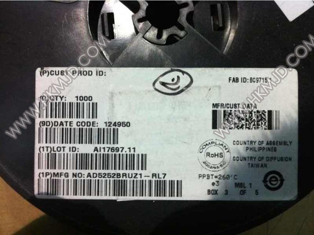 AD5252 AD5252BRUZ1 AD5252BRUZ1-RL7 Сбор данных - Цифровые потенциометры