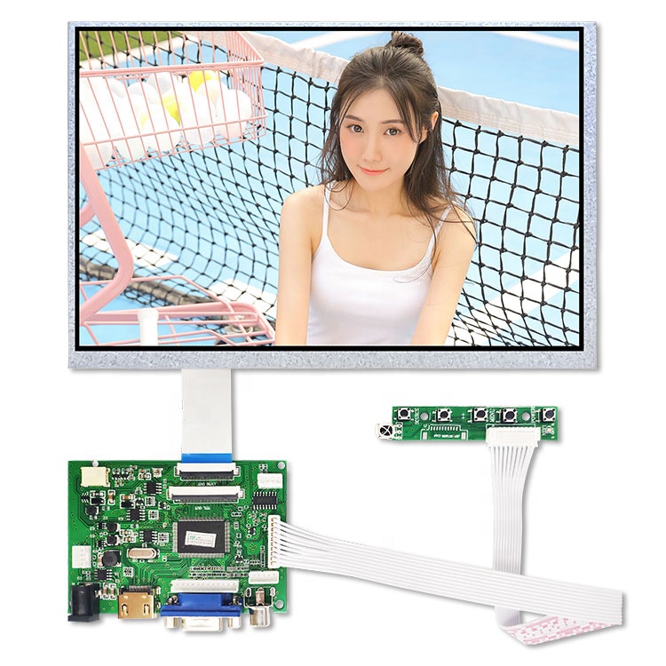 40 контактный lvds драйвер платы ЖК-дисплея буит в мощность динамик 10,1 дюймов 1280x800 1000кд/m2 высокой яркости промышленный жидкокристаллический с переориентацией в горизонтальной плоскости