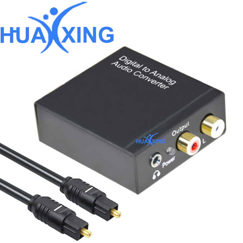 Цифро-аналоговый преобразователь DAC Digital SPDIF Toslink в аналоговый стерео аудио L/R преобразователь адаптер с оптическим кабелем для HD