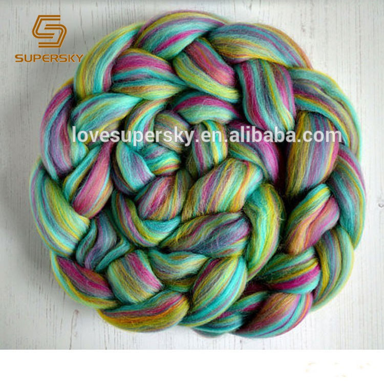 M375 Merino Wool Blended Roving Spinning-валяние-прядильные волокна-шерсть для валяния-топы из мериноса
