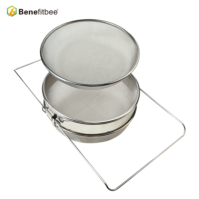 Bee Tools Beekeeping Equipment Double Layer Stainless Steel Honey Filtering Machine for Beekeeper