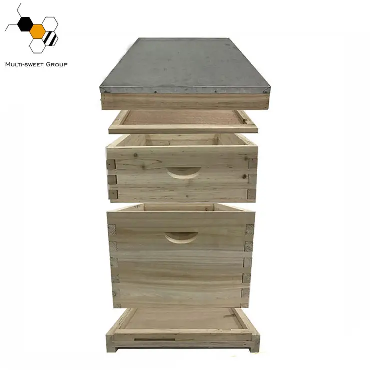 beekeeping supplies Dadant Bee hive with bottom and super box