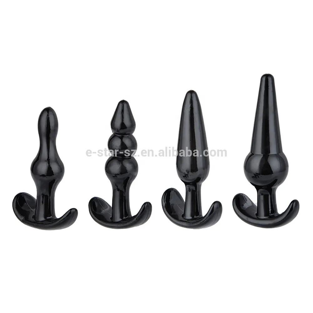 xese Amazon Hot Selling Chastity TPE Sex Toy Anal Plug Set for Woman