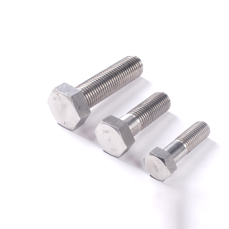 Фабричных запасов, A4-70 A4-80 DIN931 DIN933 ANSI ASME B18.2.1 болт с шестигранной головкой из нержавеющей стали 316