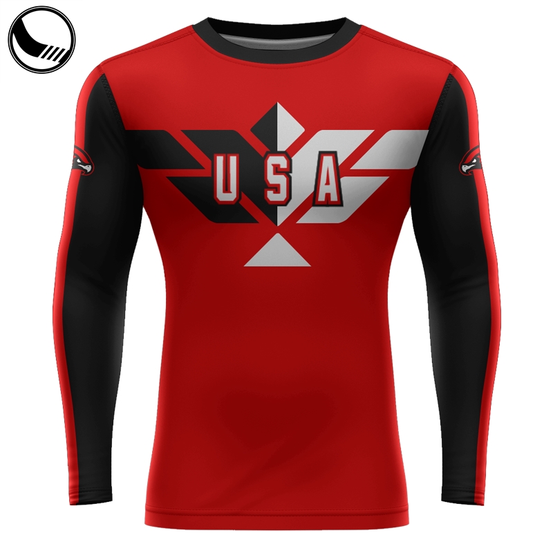 Jiu jitsu мужской rashguard индивидуальный дизайн