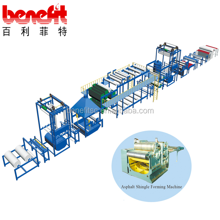 Different Models of asphalt shingles roofing tiles building materials production line/machine