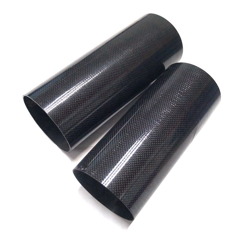 Carbon Fiber Tubing For Motorcycle Exhaust Muffler Tip Application