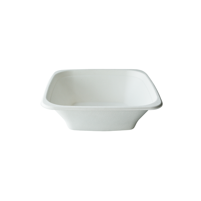 Compostable бумажная тарелка и чаша, горячий дизайн квадратная чаша с 24 унций одноразовые миски для супа