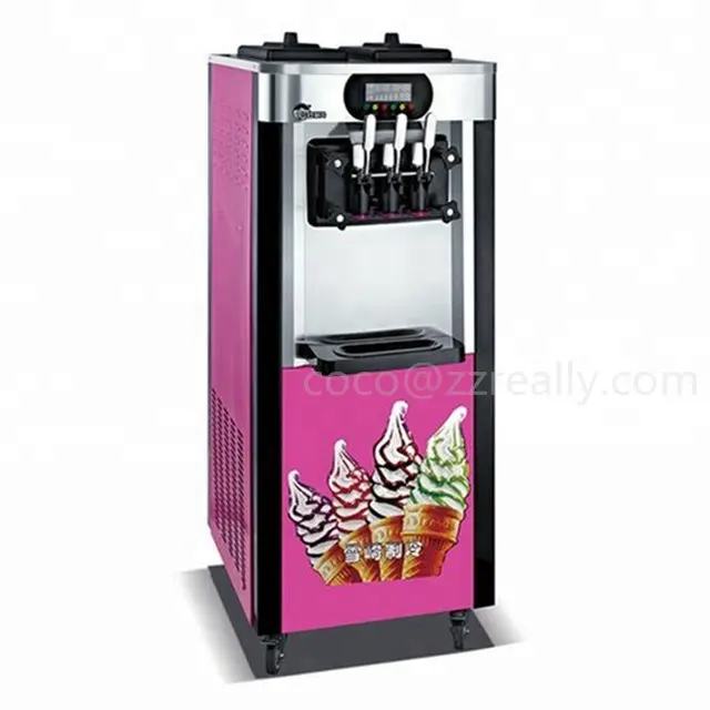 2022 Oceanpower New Ice Cream Machine Snack Commercial Frozen Yogurt Maker Air Pump Soft Ice Cream Vending Machine Mcdonalds