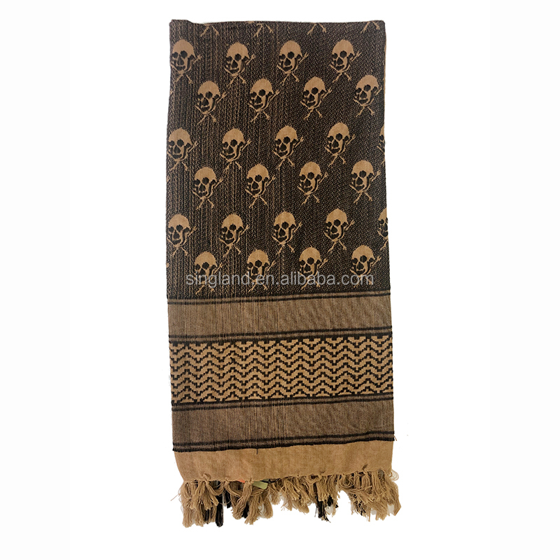 Skulls Shemagh Tactical Desert Military Scarf