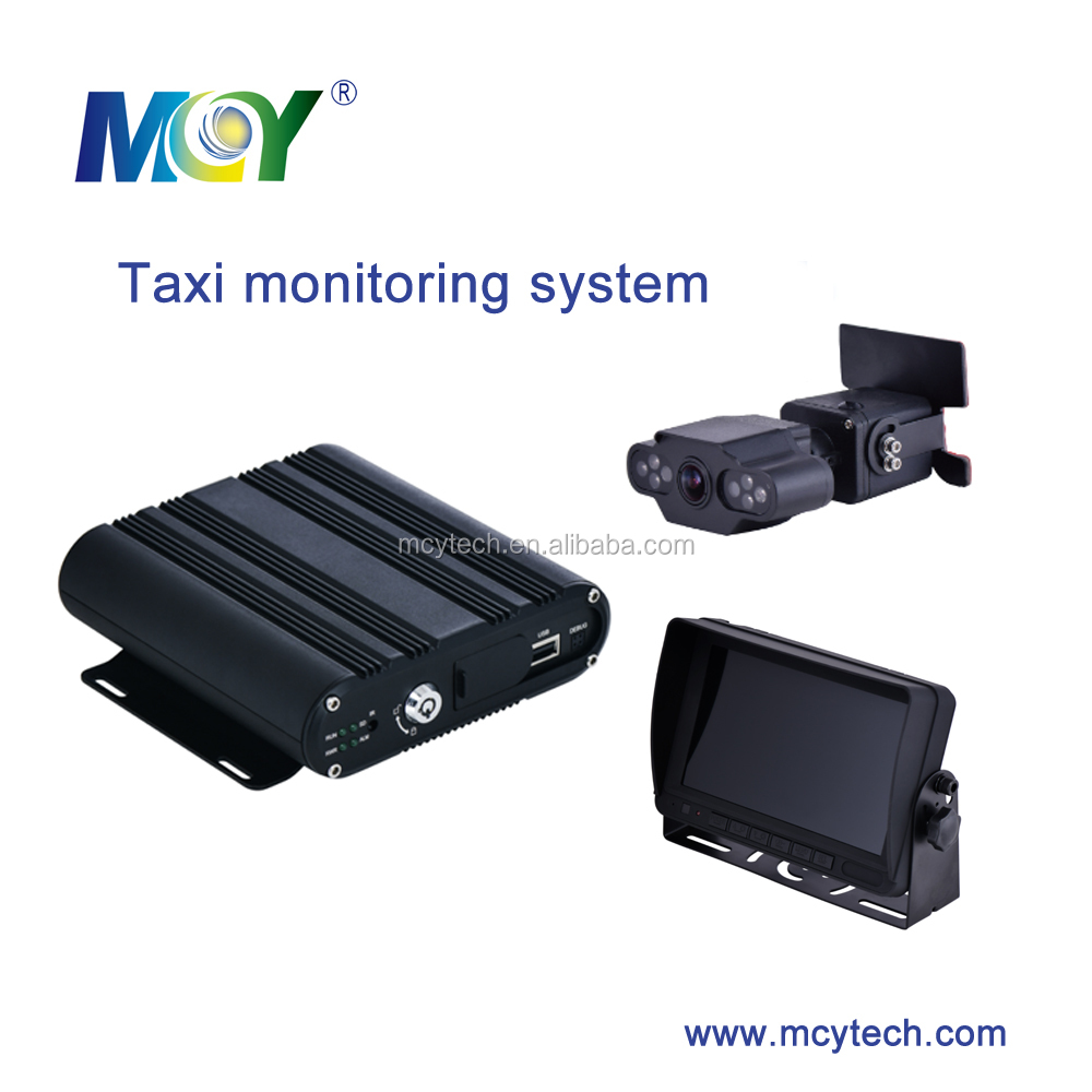 Система мониторинга такси 4-канальная 720P SD-карта MDVR с функцией 3G 4G GPS WIFI и двойной камерой