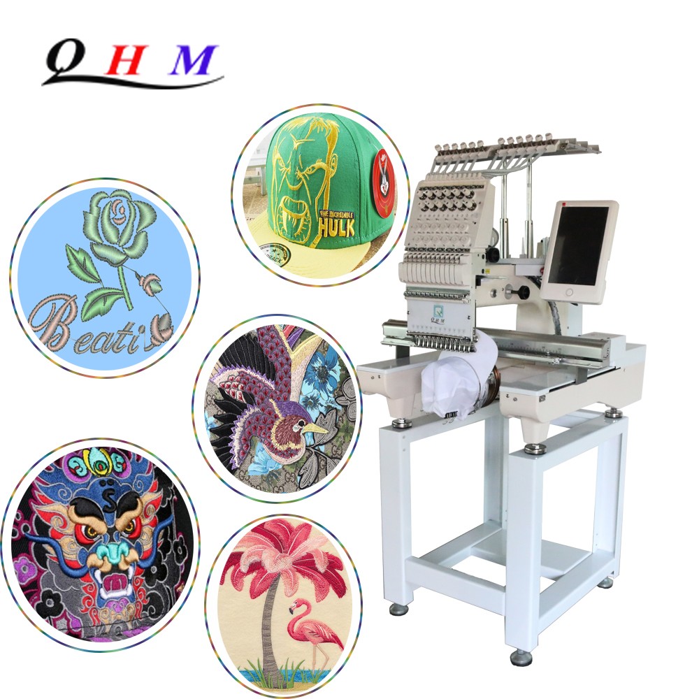 QHM QH-C1201 компьютеризированная 15 иглы одноголовная вышивальная машина крышки