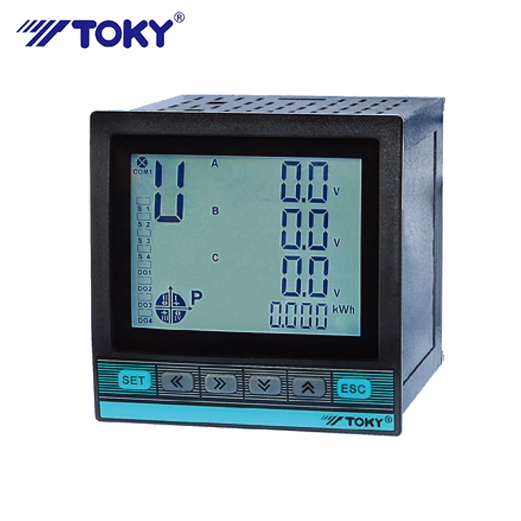 Toky DW9L 3 фазы CT Многофункциональный измеритель мощности кВтч метр с rs485